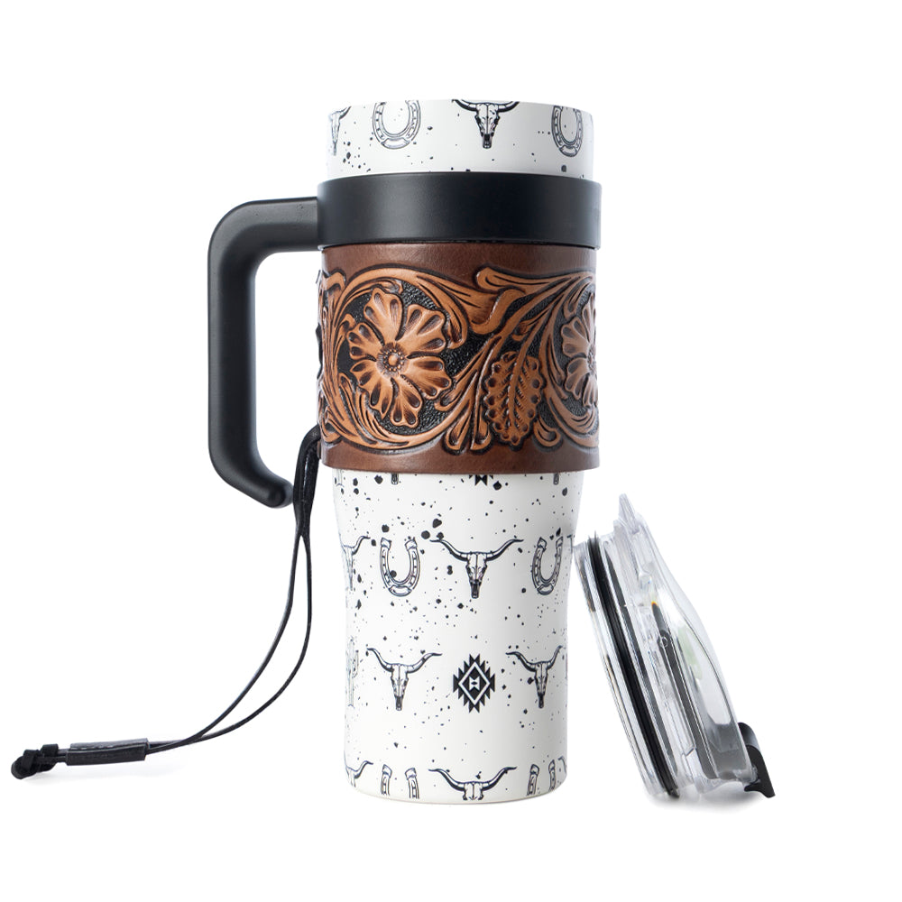 Wide Wyoming Tumbler In White