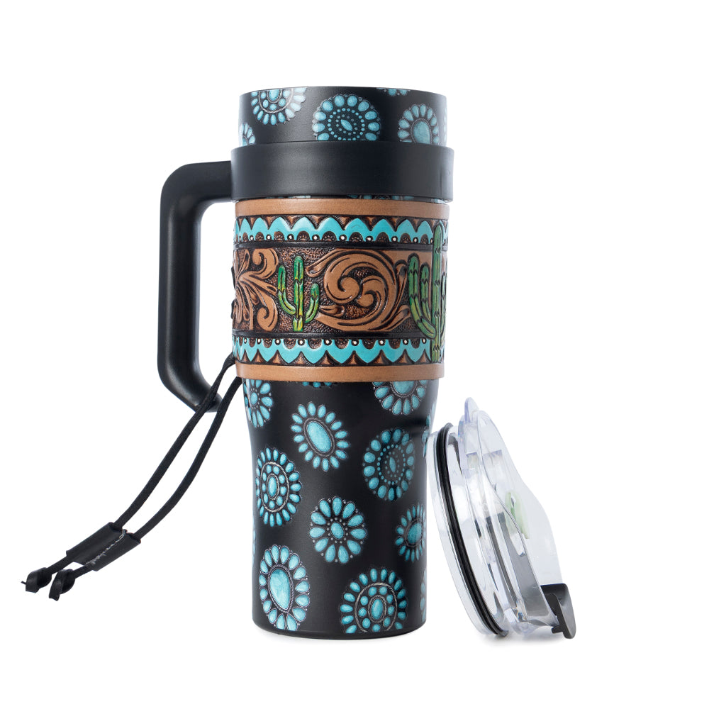Wide Wyoming Tumbler In Black