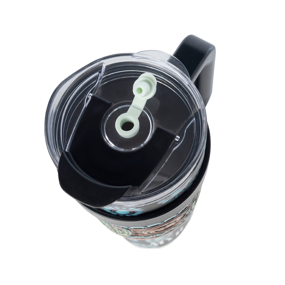 Wide Wyoming Tumbler In Black