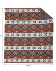 All Over Aztec Print Throw