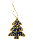 Jeweled Christmas Tree Ornament In Royal Blue