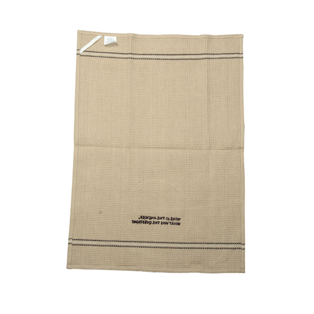 Wine Is The Answer Dish Towel Set Of 2 ''