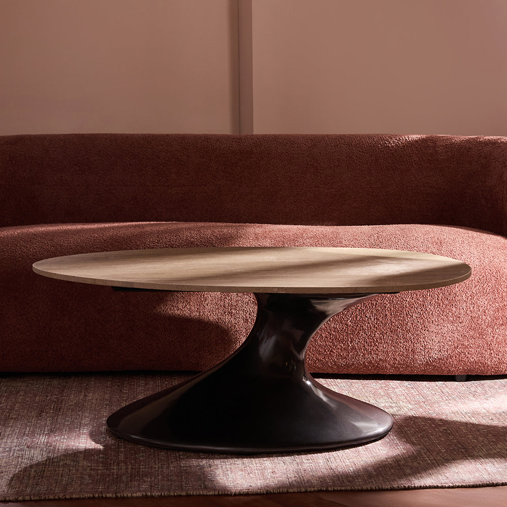 Abedelazar Marbel Coffee Table - Travertine