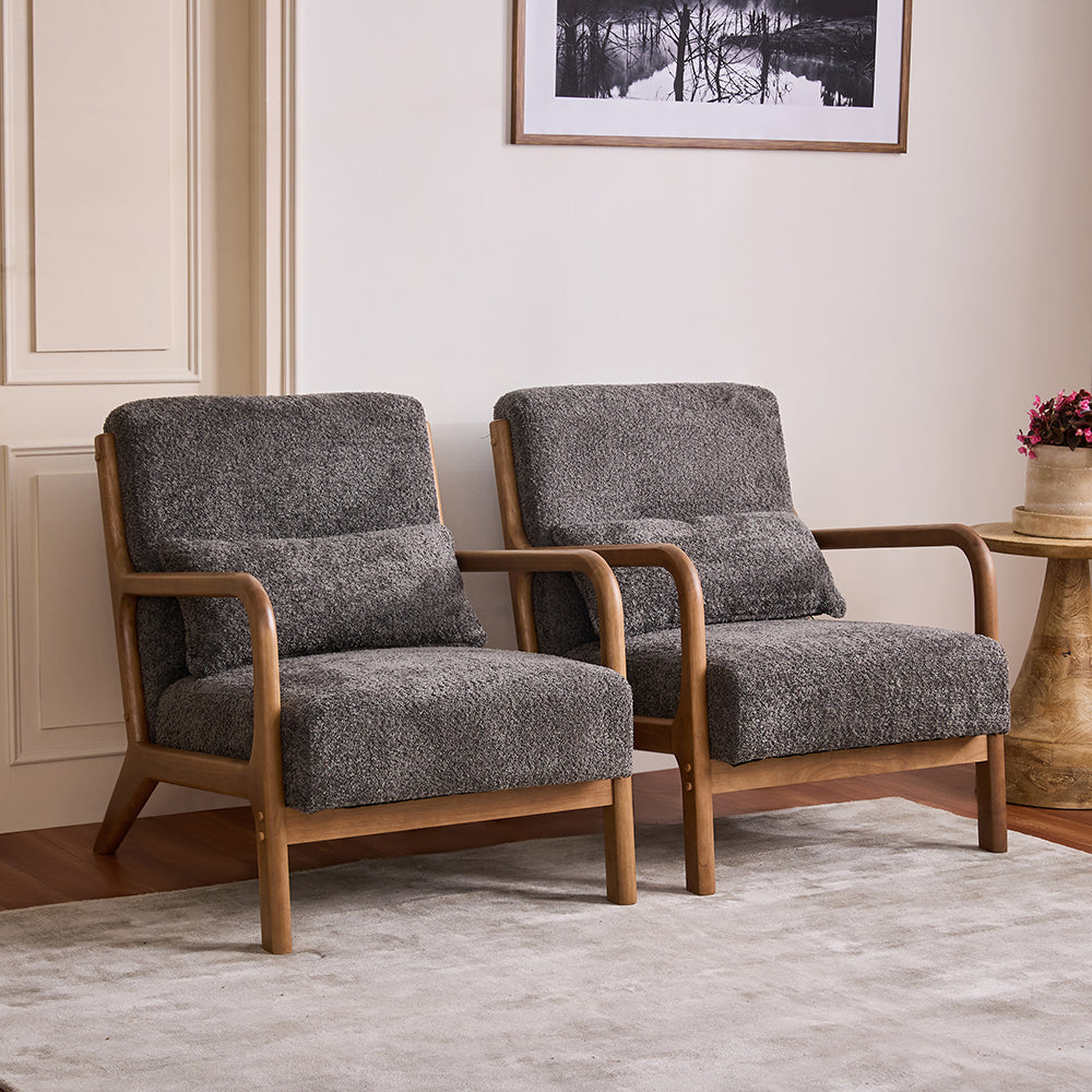 Blue Betty Arm Chair - Grey