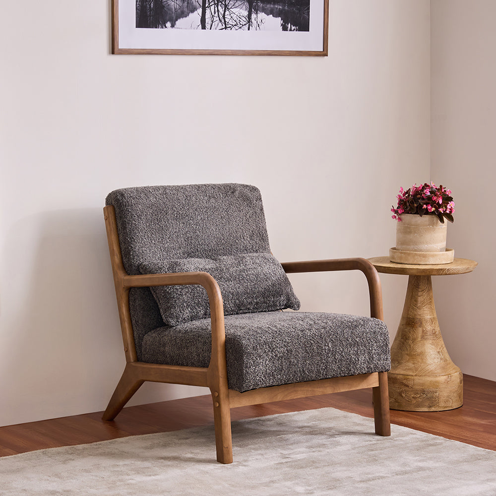 Blue Betty Arm Chair - Grey