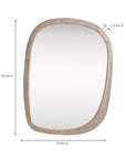 Mango Frost Mirror Frame - Rustic Natural
