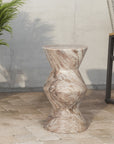 Murd Butterscotch Marble Accent Table