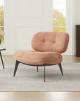 Sherdil Boucle Chair - Dusty Rose Brown