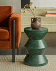 Mantis Green Marble Accent Table