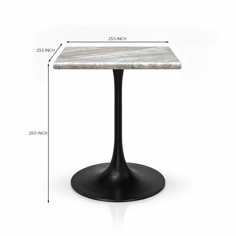 Maren Sawar Marble Restaurant Table - Small