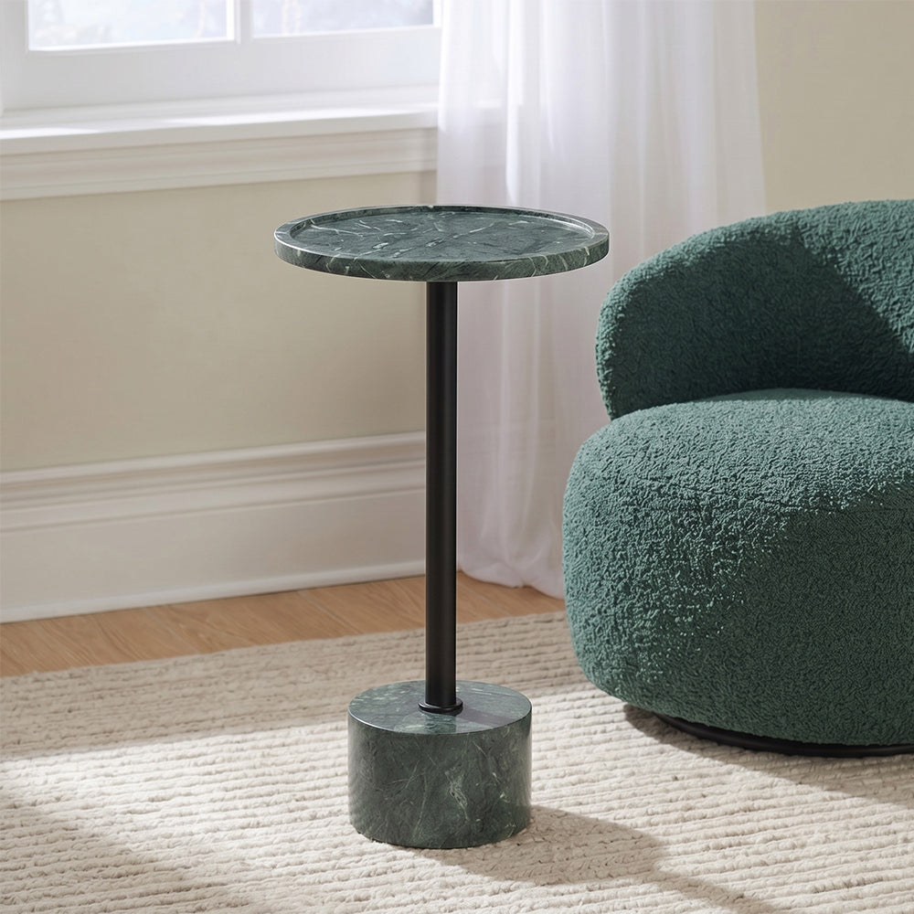 Viver Green Marble Accent Table