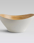Mahara Bamboo Bowls White set of 3 - Living Shapes