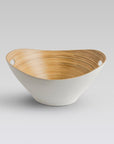 Mahara Bamboo Bowls White set of 3 - Living Shapes