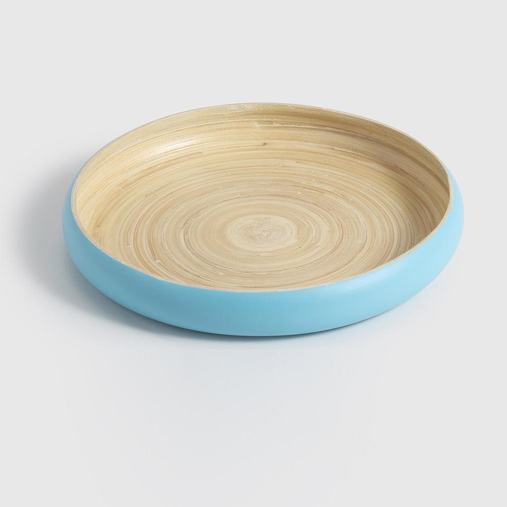 Maliya Bamboo Bowls Blue set of 3 - set of 3