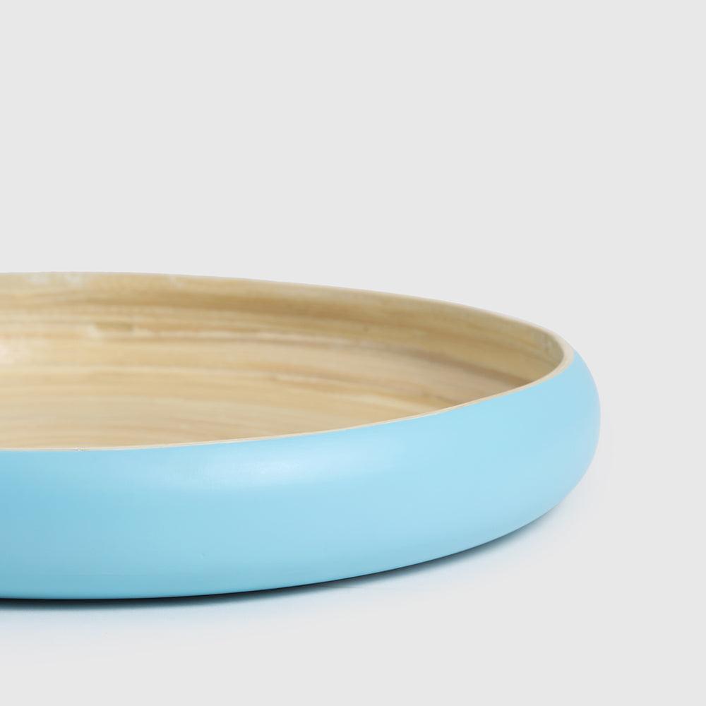 Maliya Bamboo Bowls Blue set of 3 - set of 3