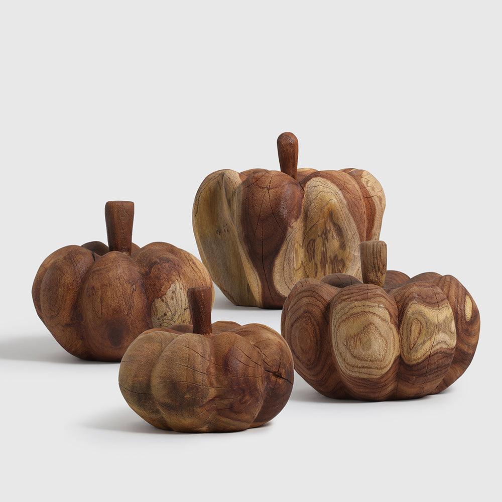 Cinderella Pumpkin Wood set of 4 - Living Shapes