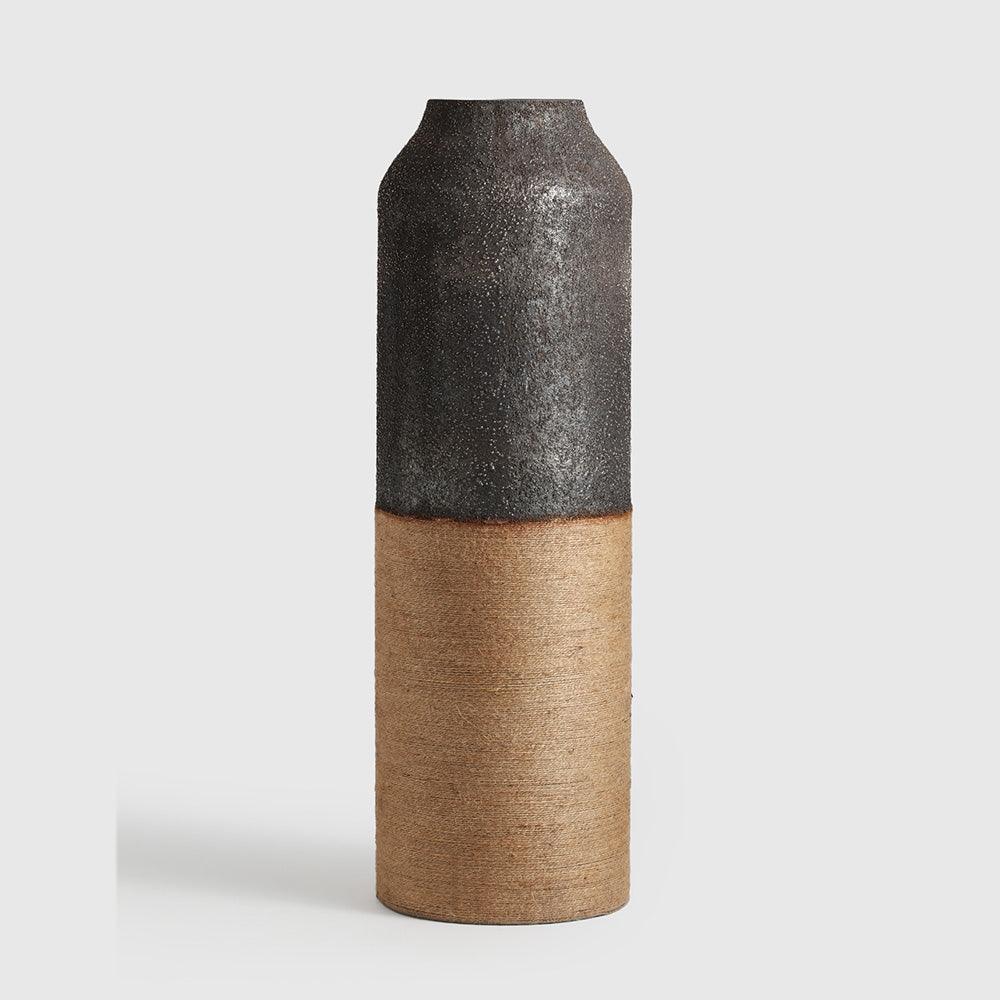 Tesha Jute Vase- Iron - Set Of 3