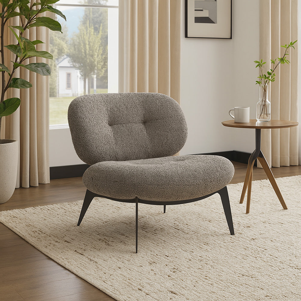 Sherdil Boucle Chair - Gray