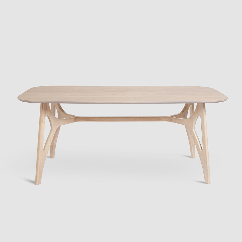 Olivia Judd 6 Seater Dining Table - White Oak