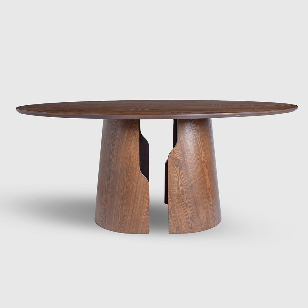 Avery Jenkins 6 Seater Dining Table - Dark Walnut