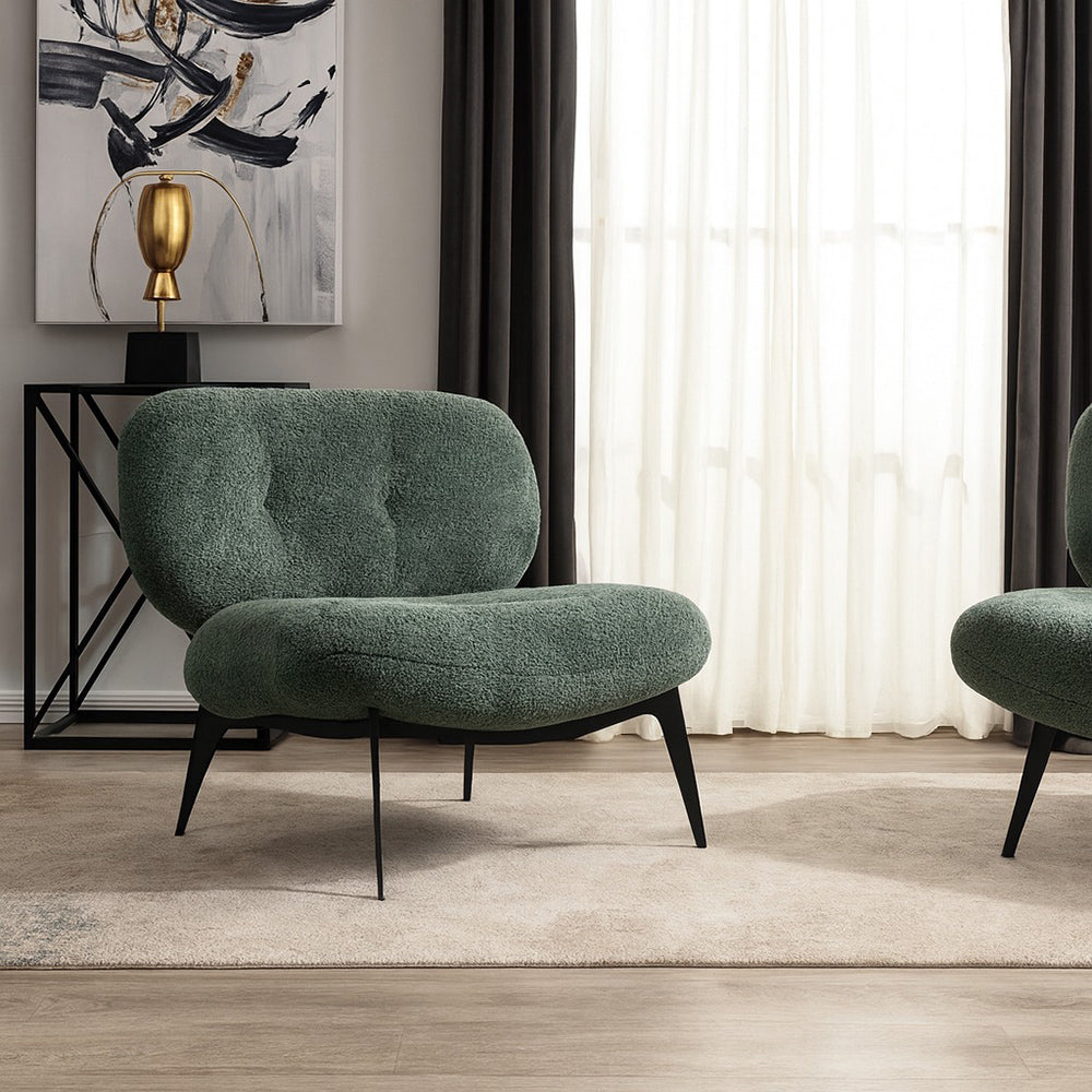 Sherdil Boucle Chair - Green
