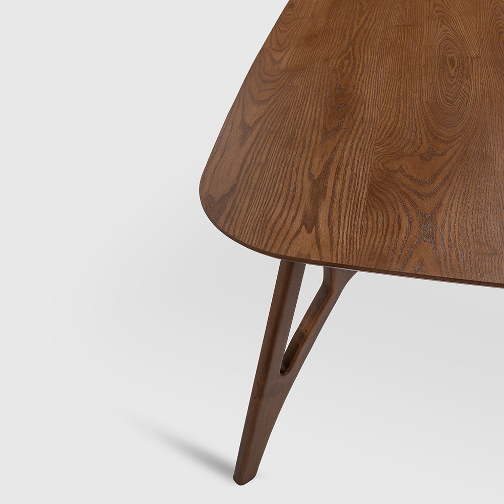 Olivia Judd 6 Seater Dining Table - Dark Walnut