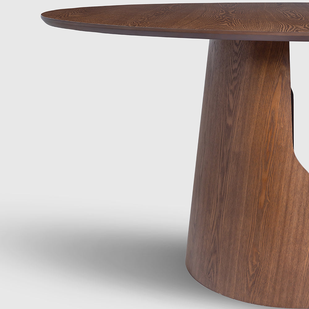 Avery Jenkins 6 Seater Dining Table - Dark Walnut