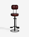 Sylvara Hanz Leather Bar Chair