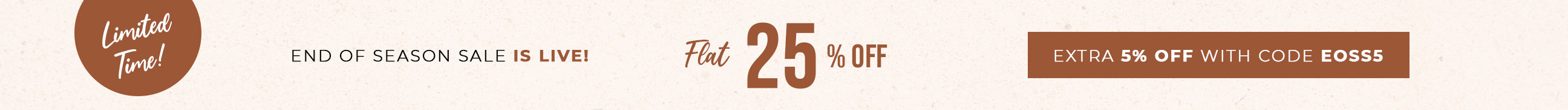 End of Season Sale