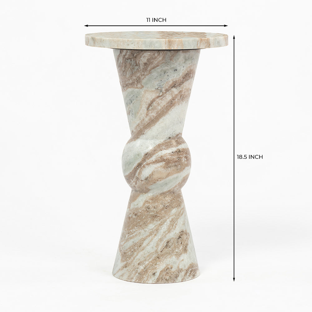 Sawar Marble Keine Accent Table