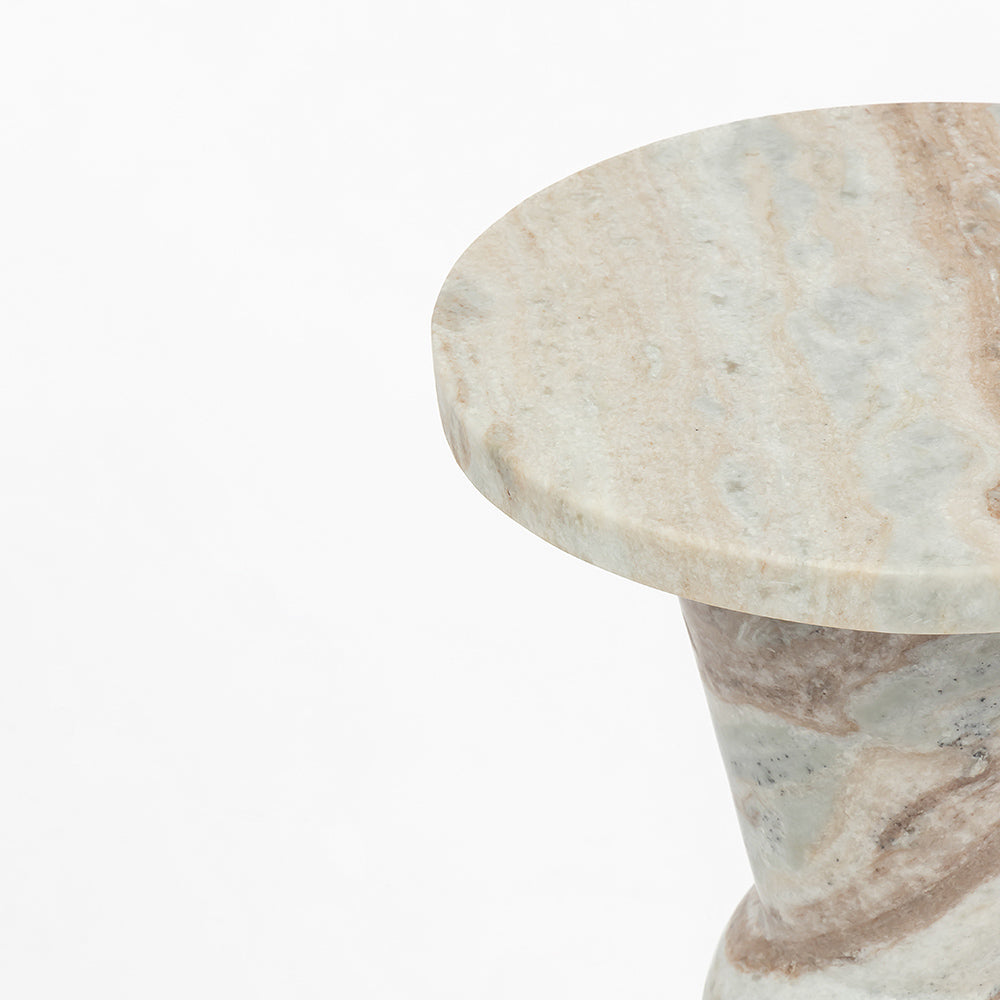 Sawar Marble Keine Accent Table