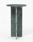 Green Aura Marble Accent Table