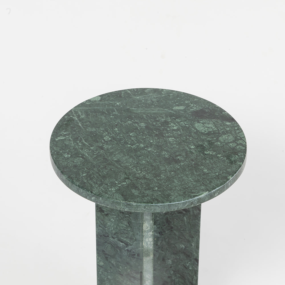 Green Aura Marble Accent Table
