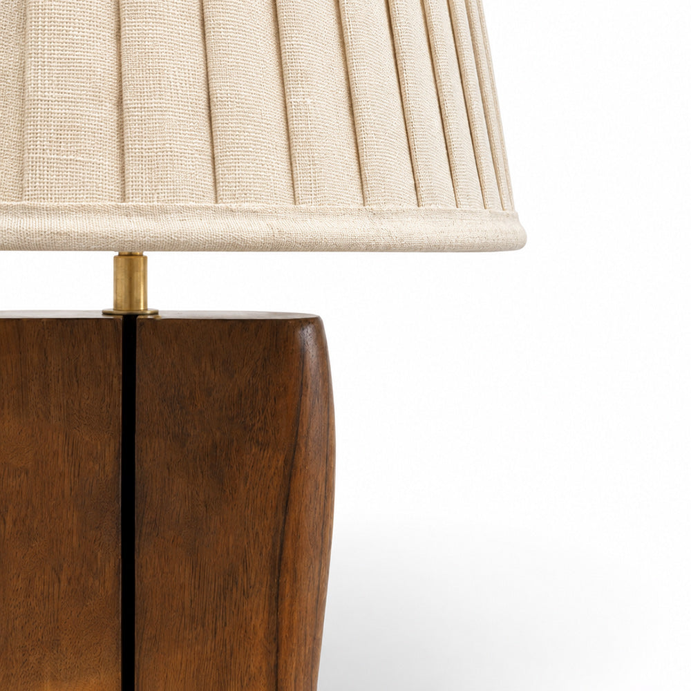 Elwood Acacia Wood Floor Lamp with Metal