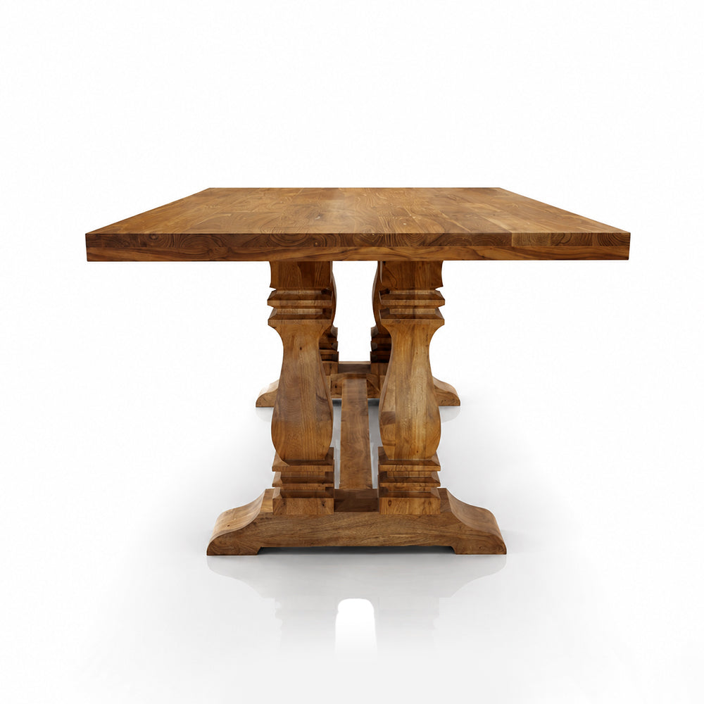 Regent 6 Seater Rectangular Wooden Dining Table - Large