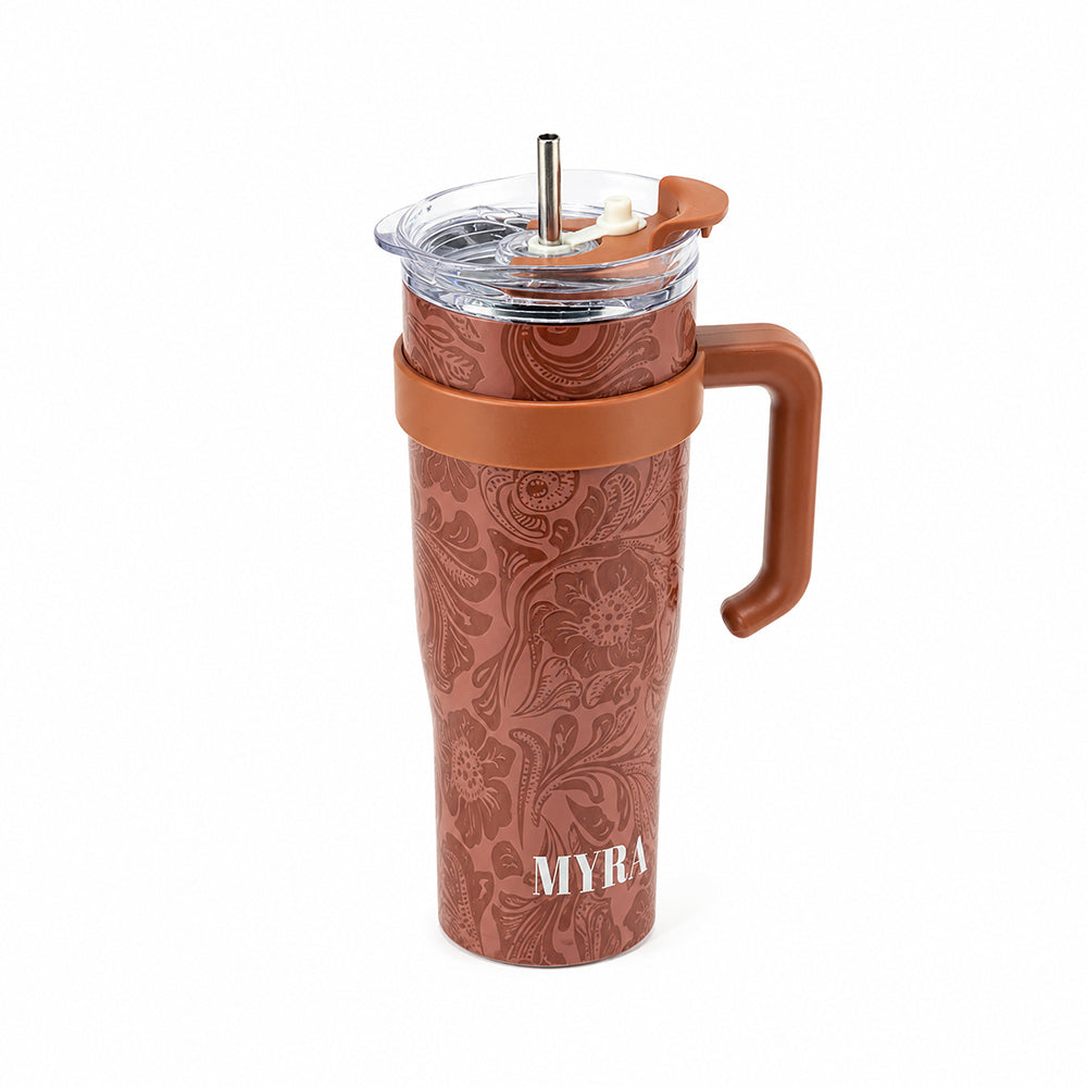 Wide Wyoming Tumbler In Brown