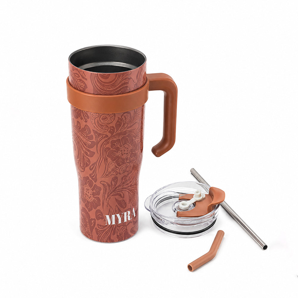 Wide Wyoming Tumbler In Brown