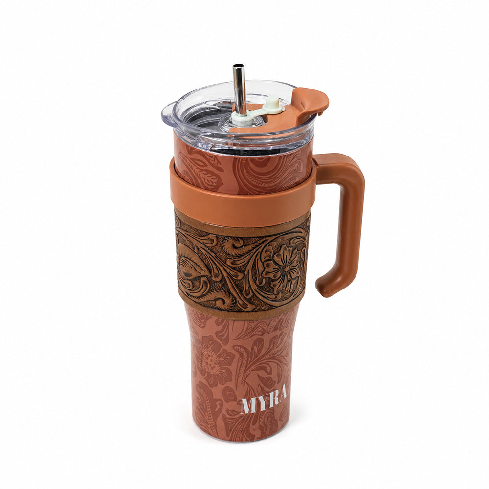 Wide Wyoming Tumbler In Brown
