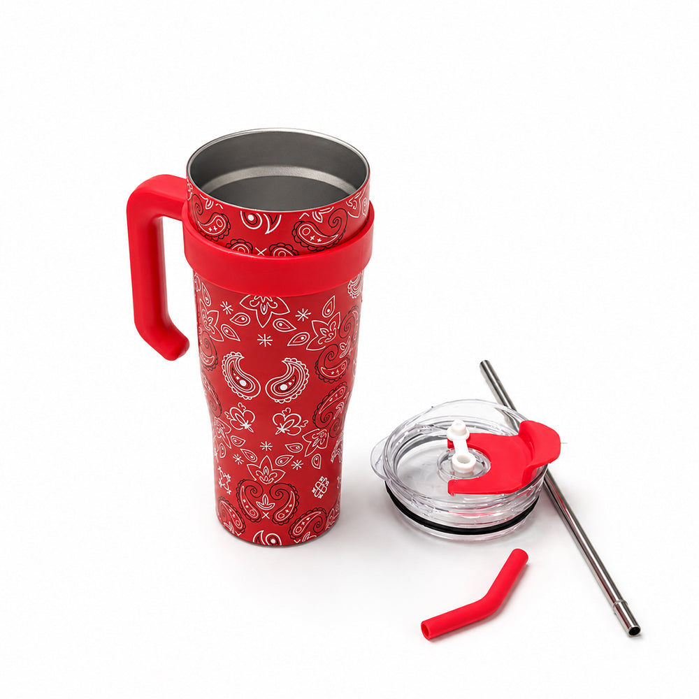 Wide Wyoming Tumbler In Red