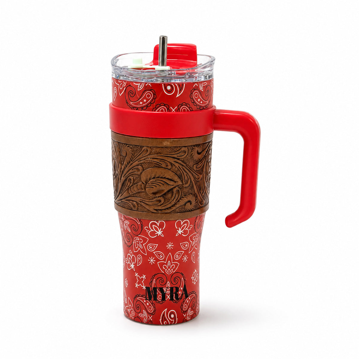 Wide Wyoming Tumbler In Red