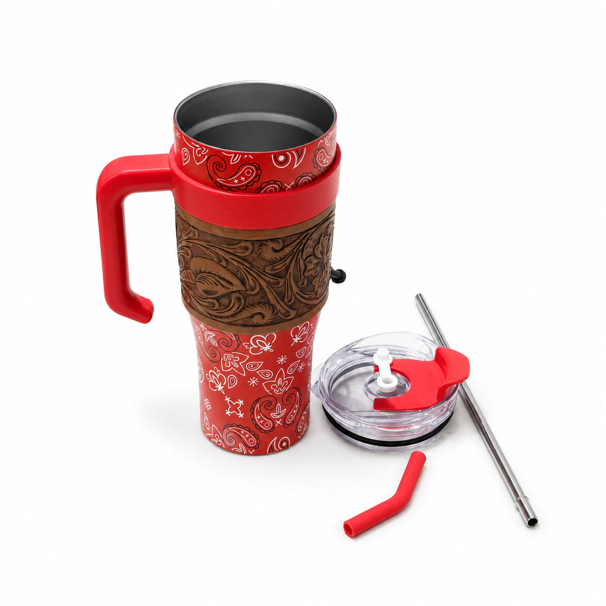 Wide Wyoming Tumbler In Red