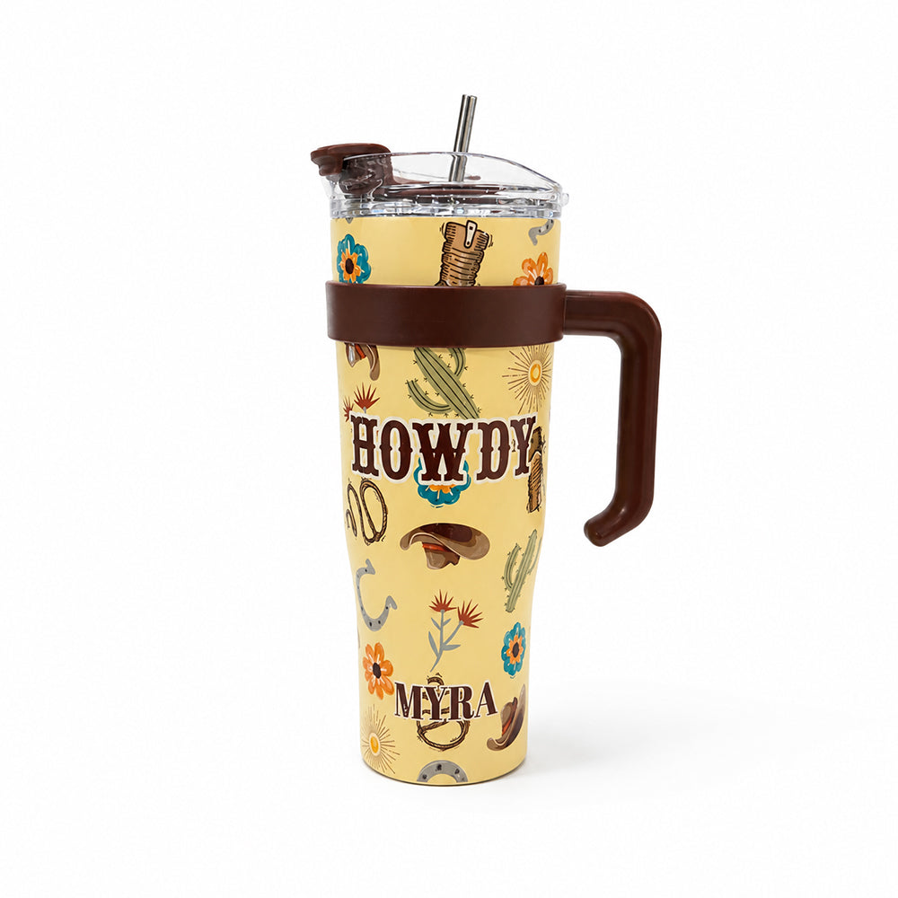 Wide Wyoming Tumbler In Yellow