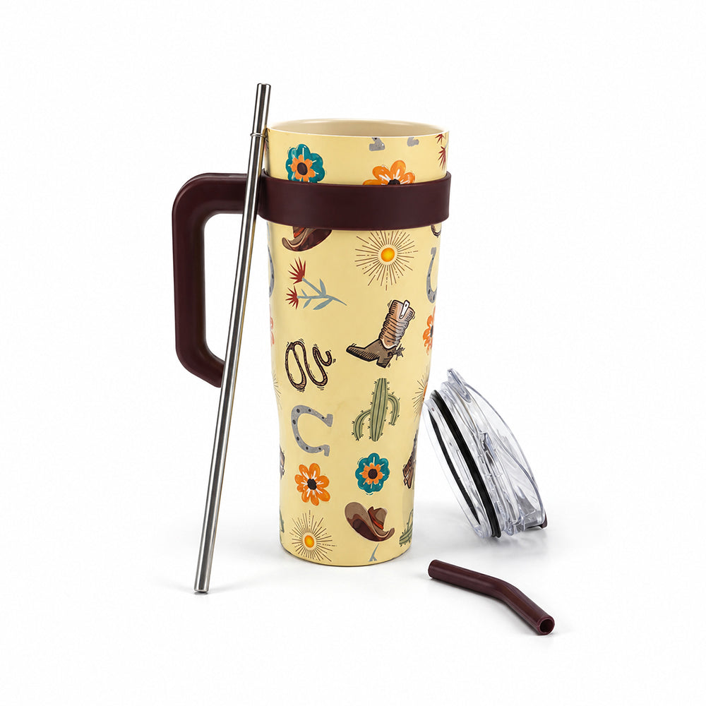 Wide Wyoming Tumbler In Yellow