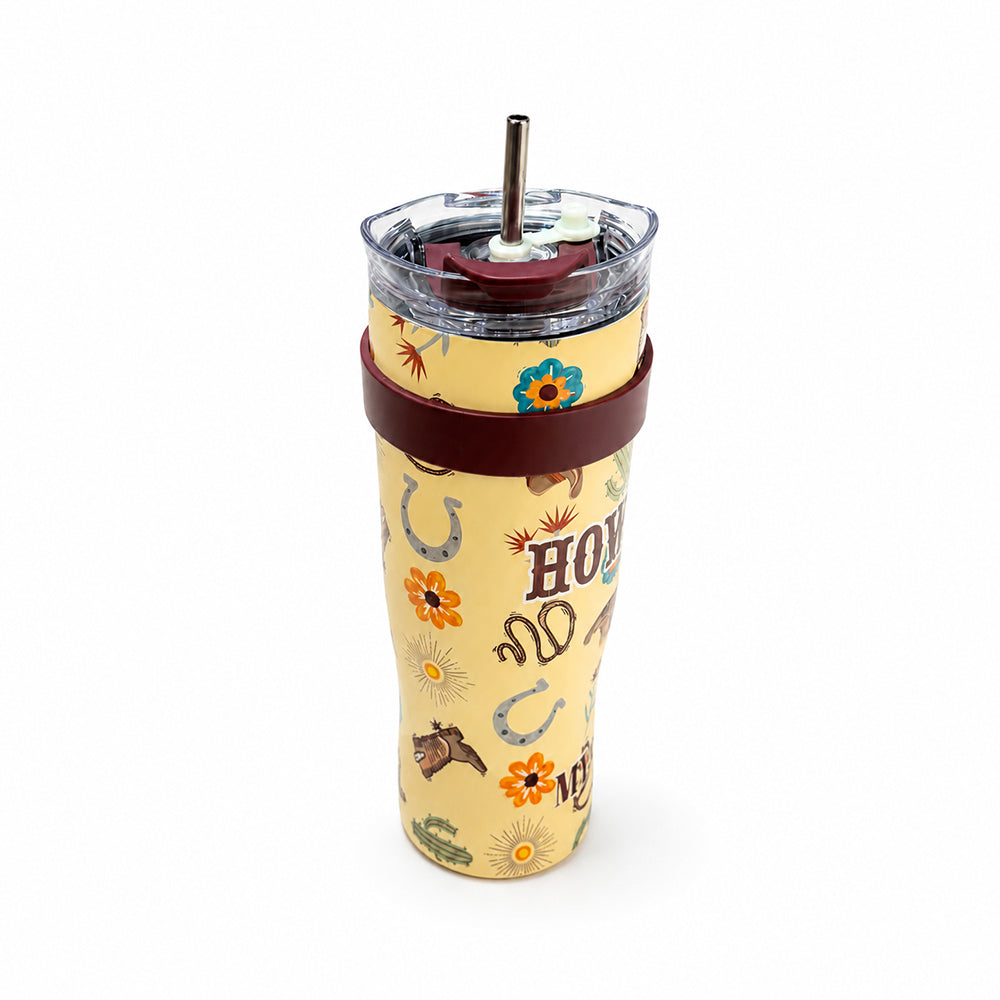 Wide Wyoming Tumbler In Yellow