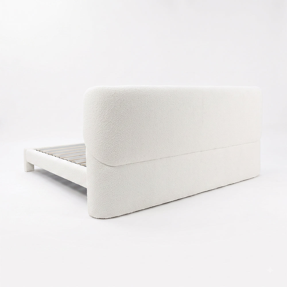 Forge Upholstered Bed - White