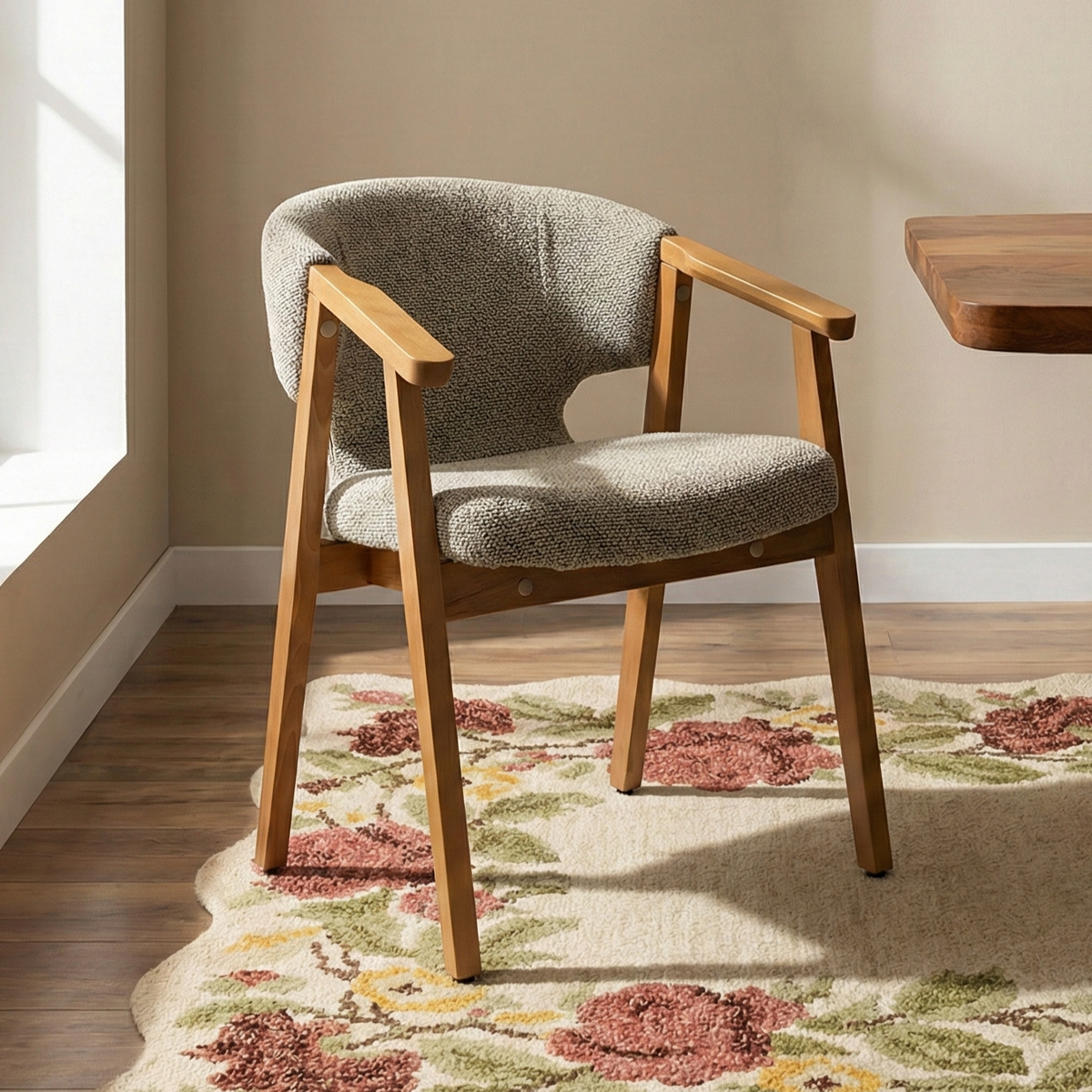 Cleffy Beech Wood Dining Chair