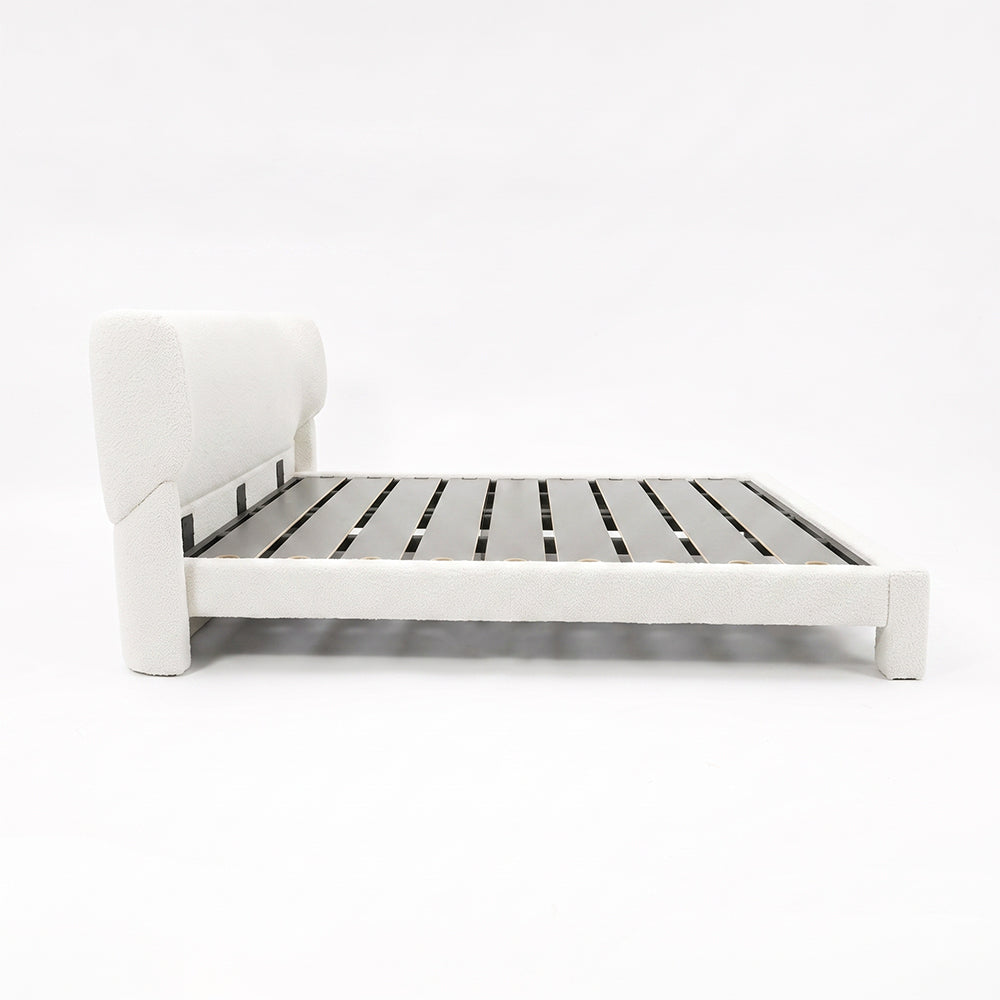 Forge Upholstered Bed - White