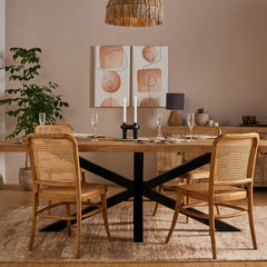 Avrelle Jewel 6 Seater Dining Table - Limewash