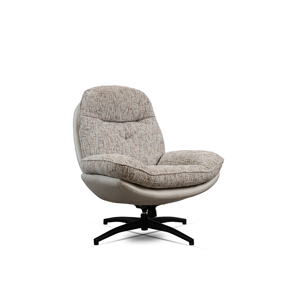 Nimbus Boucle Chair with ottoman