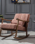 Margaret Rubberwood Rocking Chair- Cotton